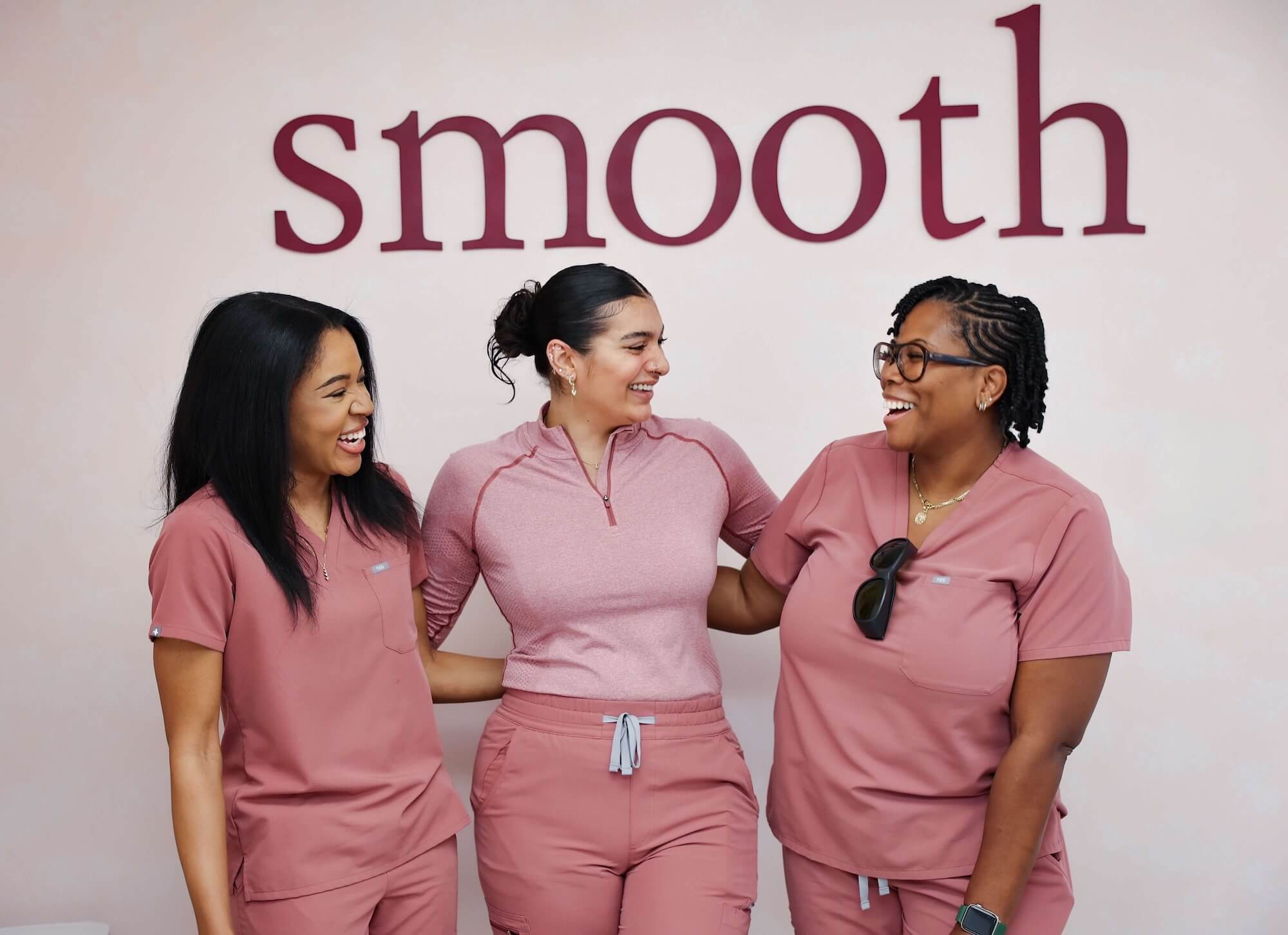 Happy laser hair removal nurses.